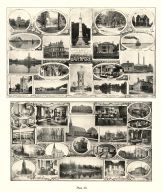 Views of Davenport, Lafayette Square, Industrial Home, River Scene, August Steffen Residence, Fairmount Cemetery